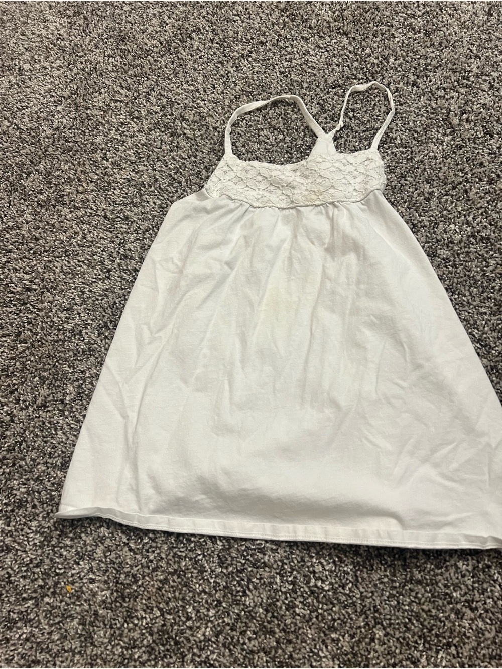 OshKosh B'gosh White Lace-Top Sundress